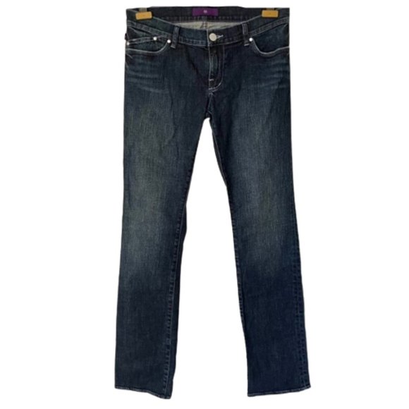 Denim by Victoria Beckham Mid Rise Straight Leg Jeans - See Measurements - Picture 1 of 13